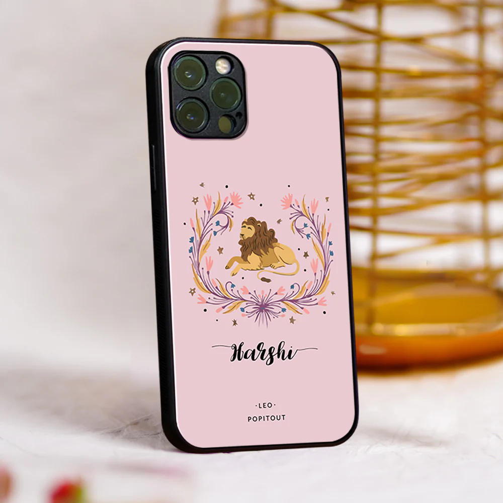 Pastel Zodiac Name Glass Case - Image 8