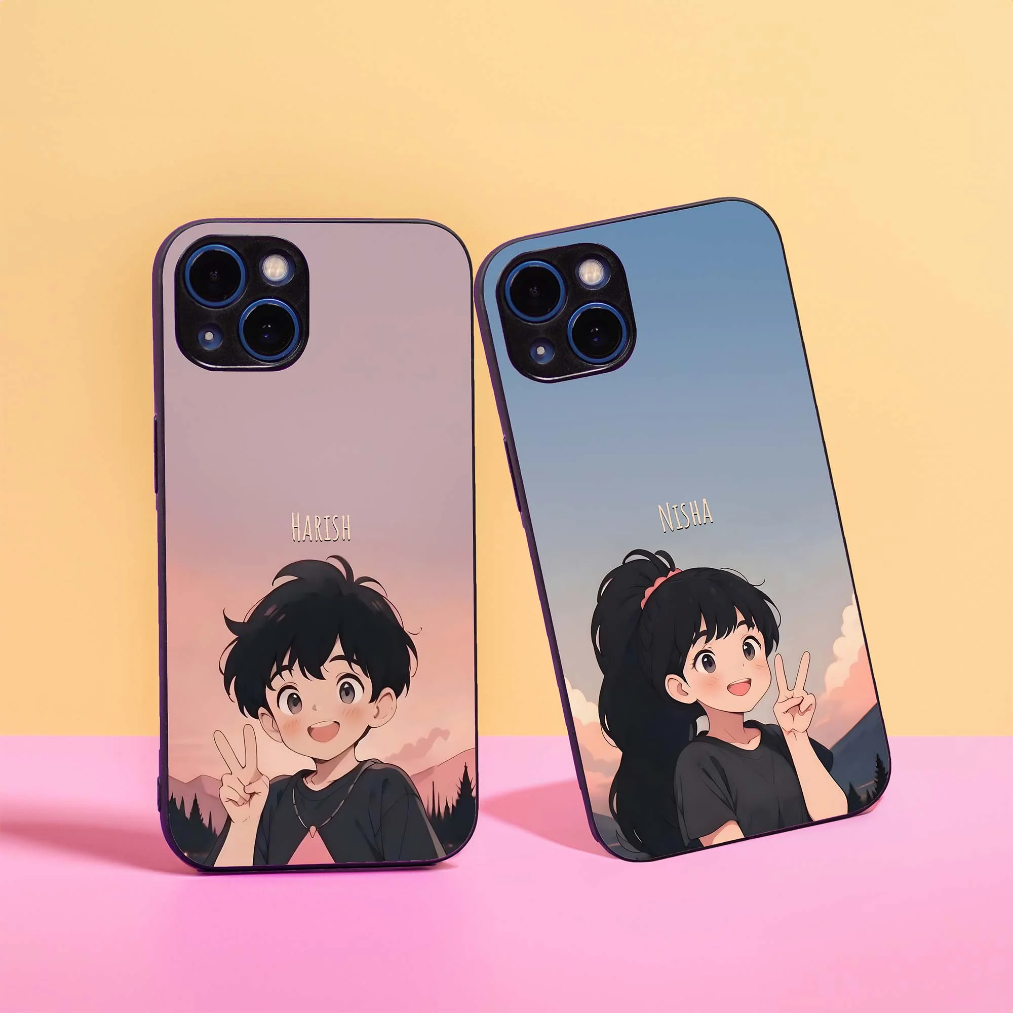 Peace Couple Glass Case