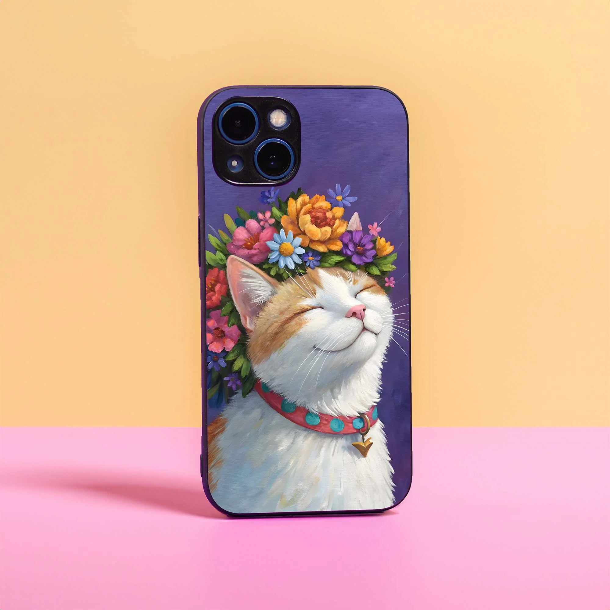 Peaceful Cat Glass Case