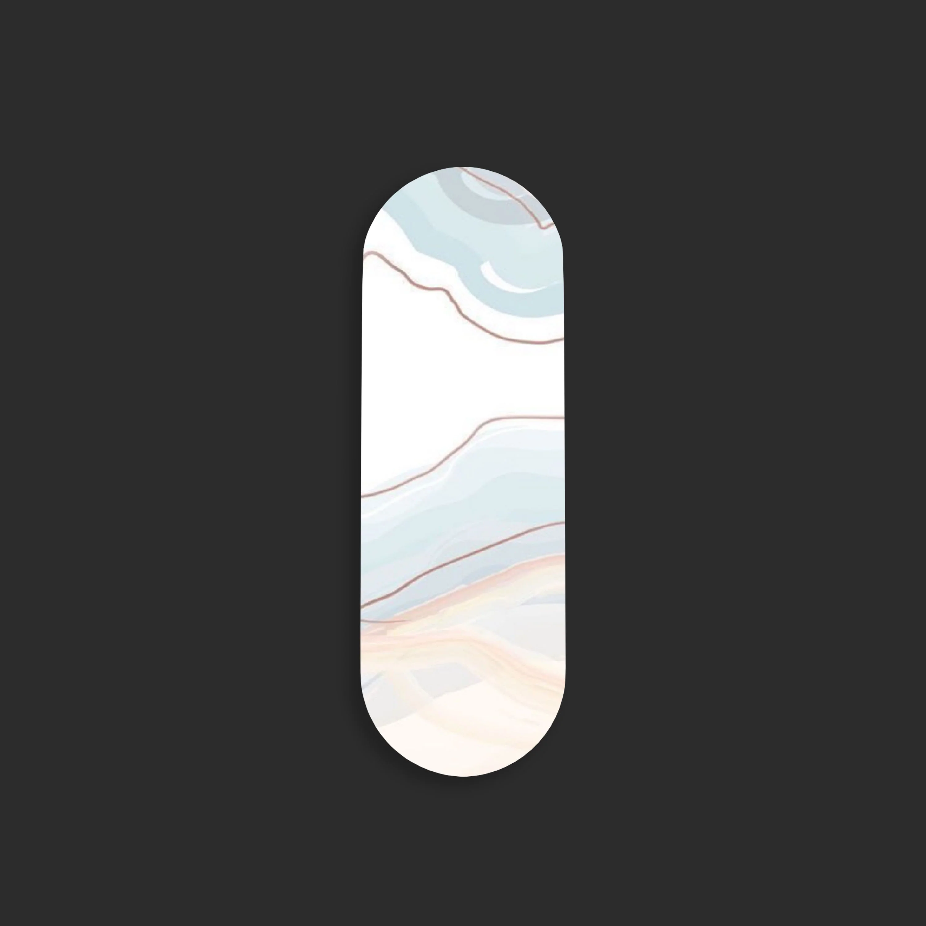 Peach Geode Marble Gripper