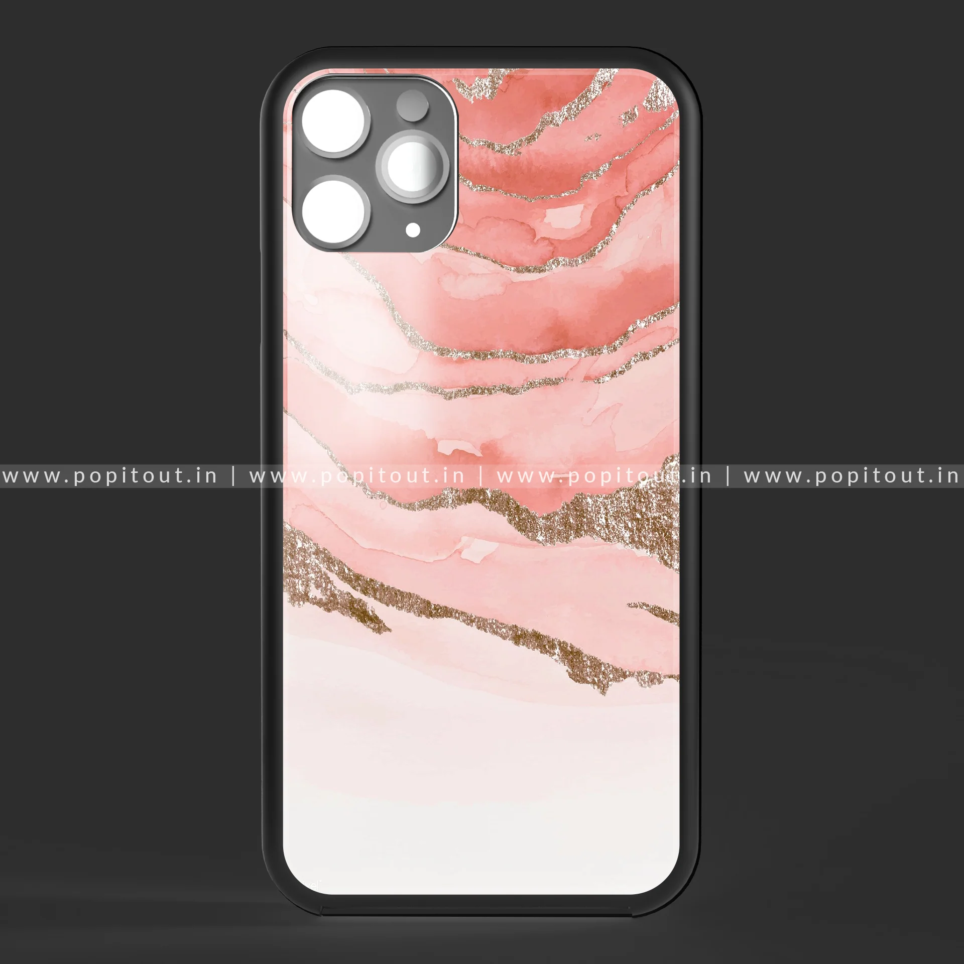 Peach Gold Glass case