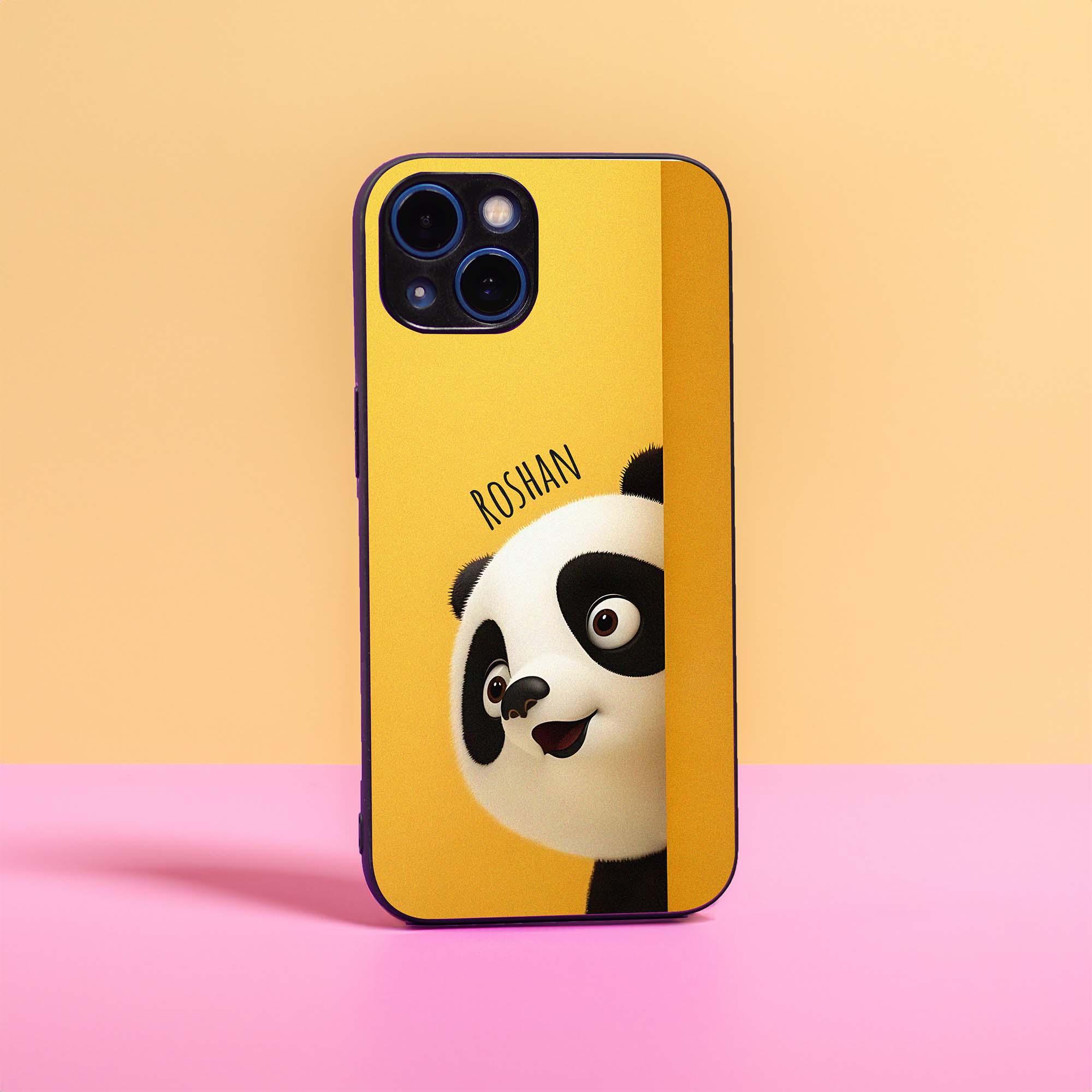 Peekaboo yellove Panda Name Case