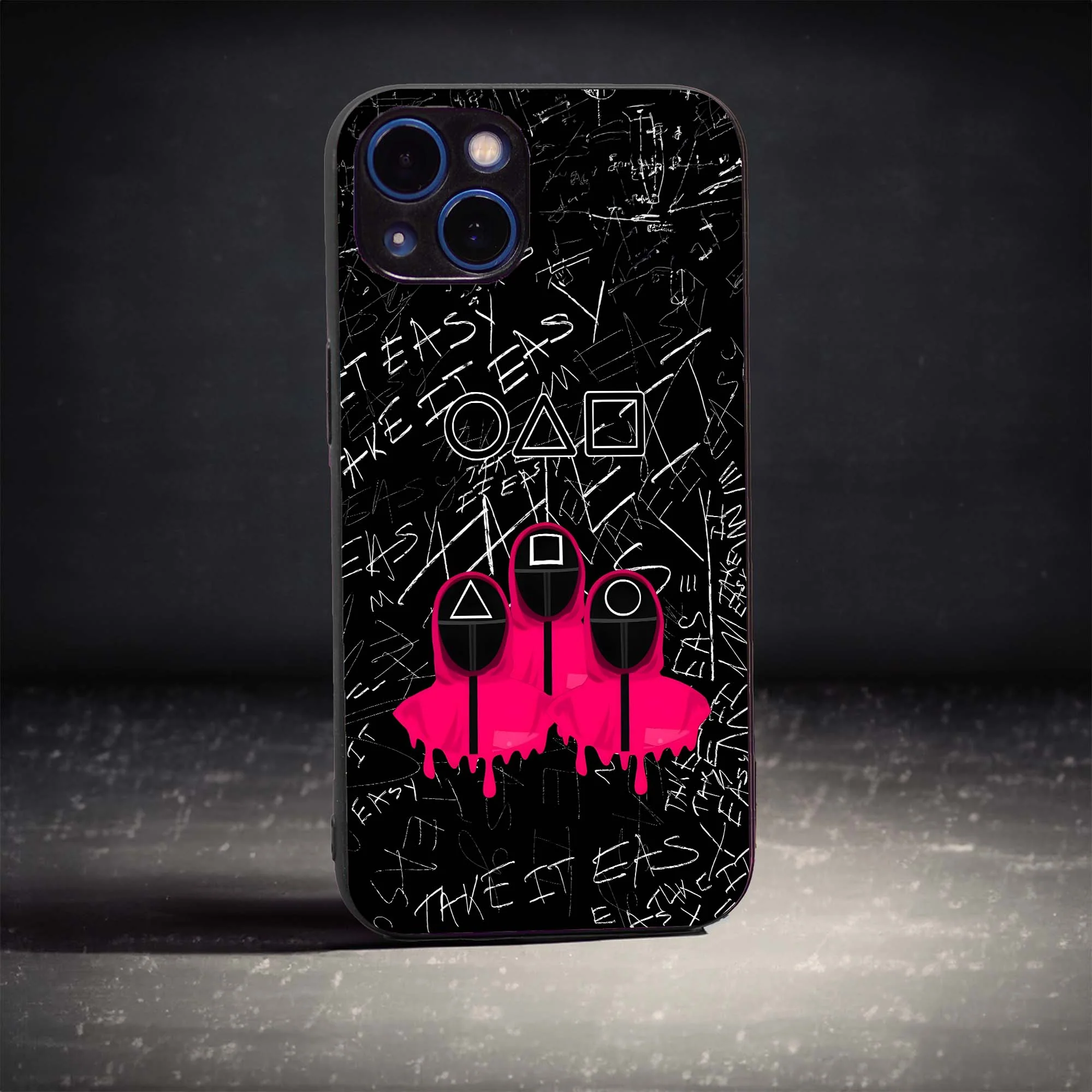 Pencil Scratch Glass Case