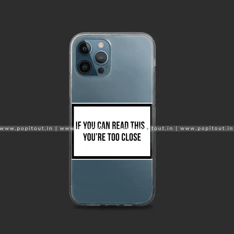 Personal Caution Silicon Clear Case