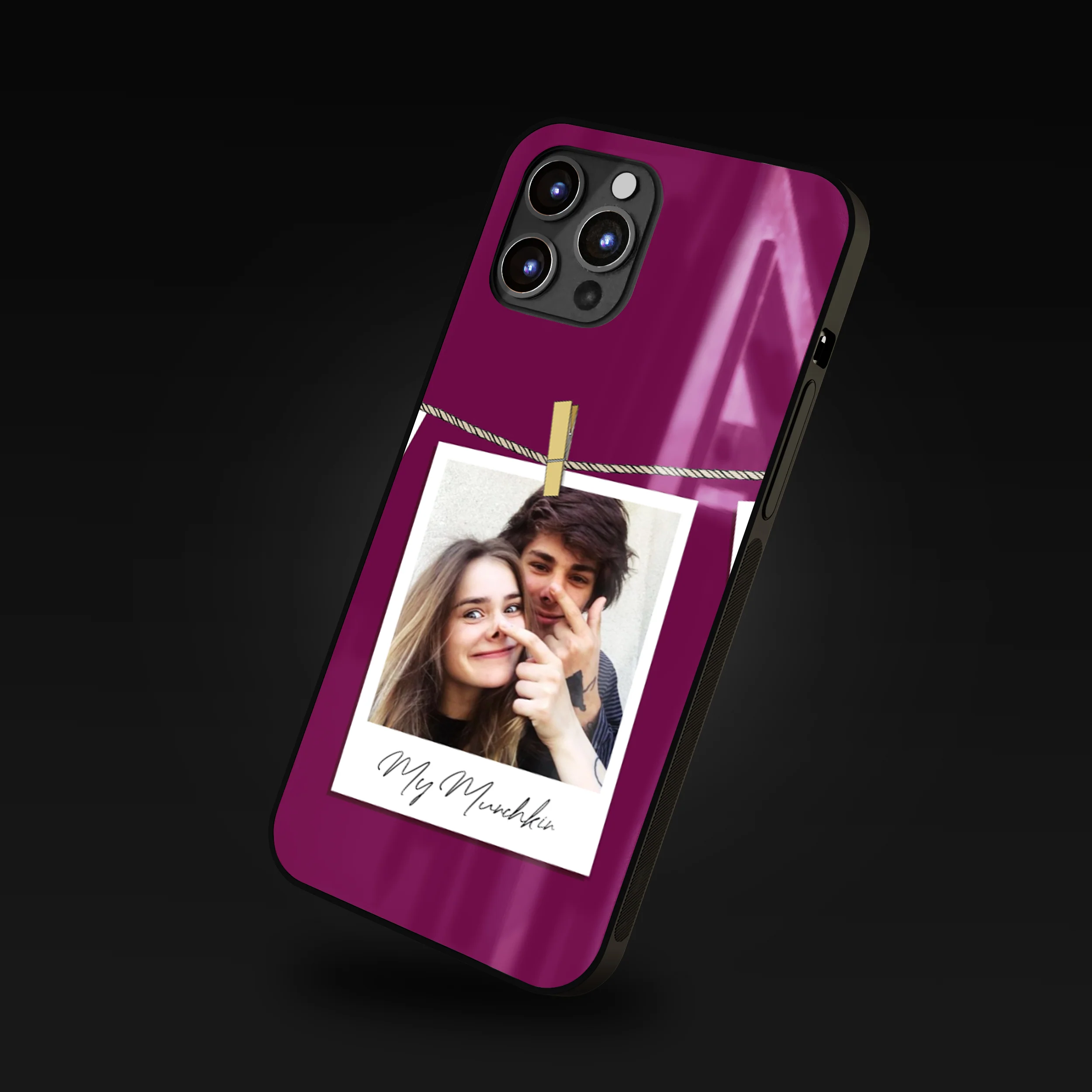 Instant Memory Photo Clip Frame Customized Phone Glass Case - Image 12