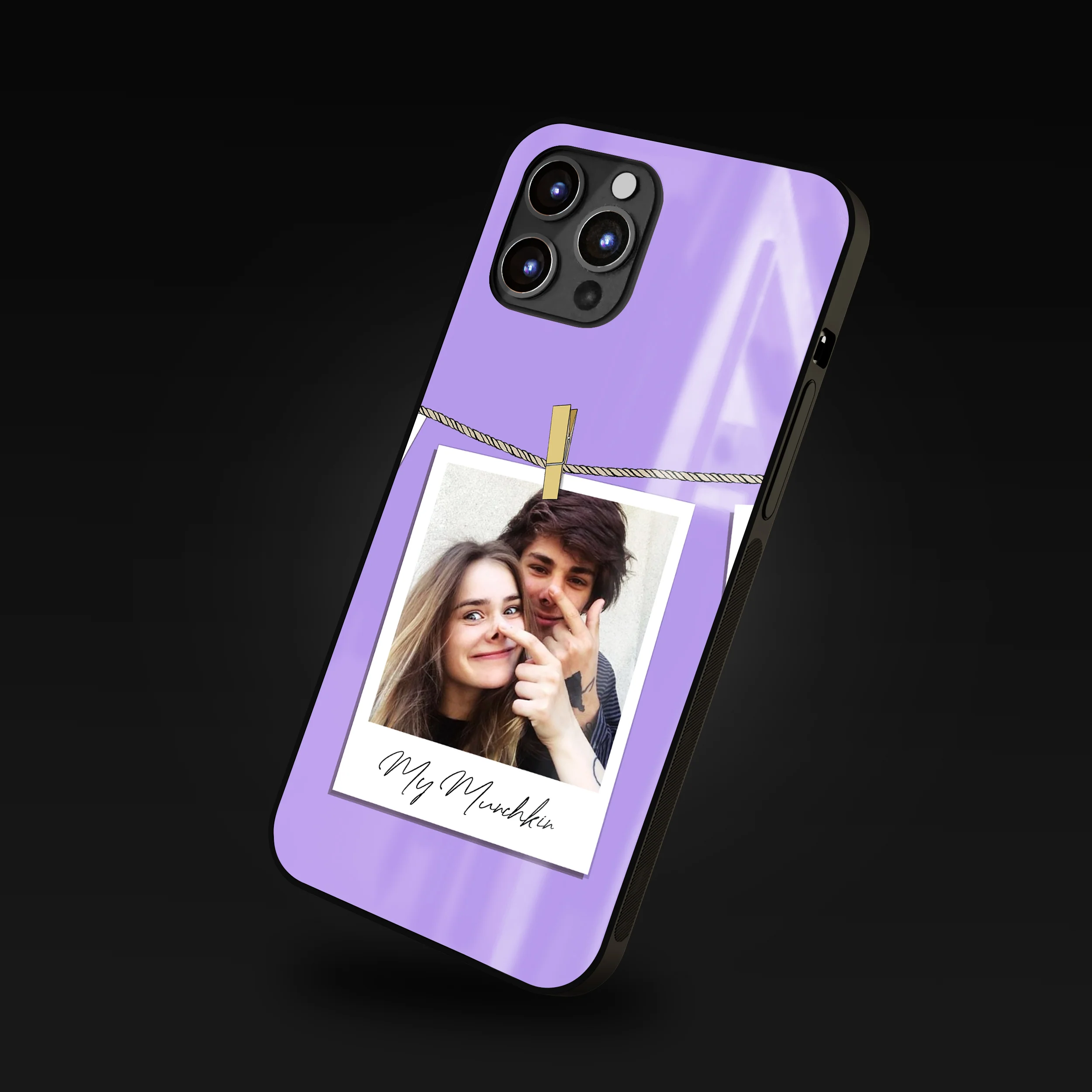 Instant Memory Photo Clip Frame Customized Phone Glass Case - Image 5