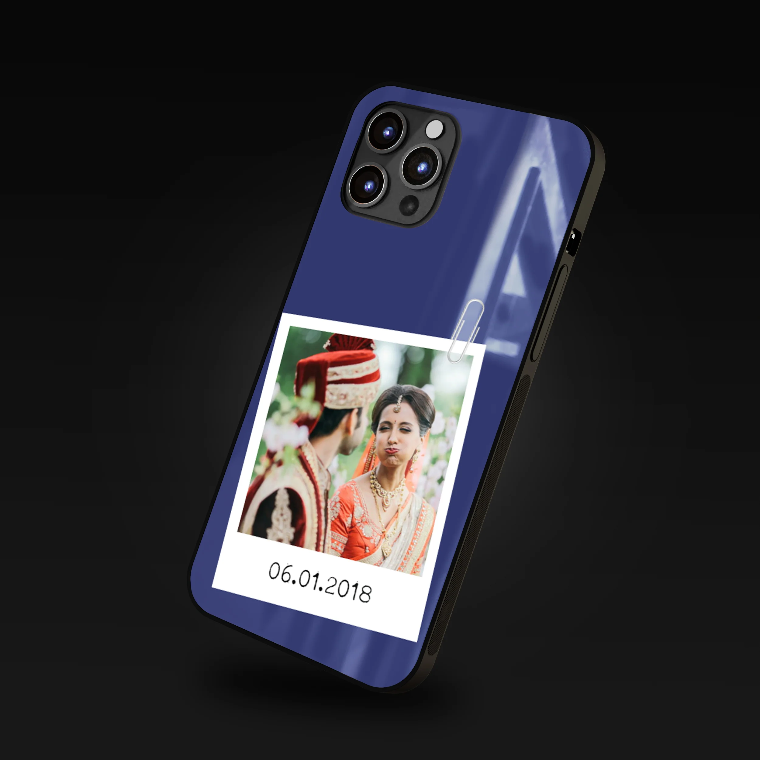 Personalized Photo Phone Glass Case with Customized Year - Image 10