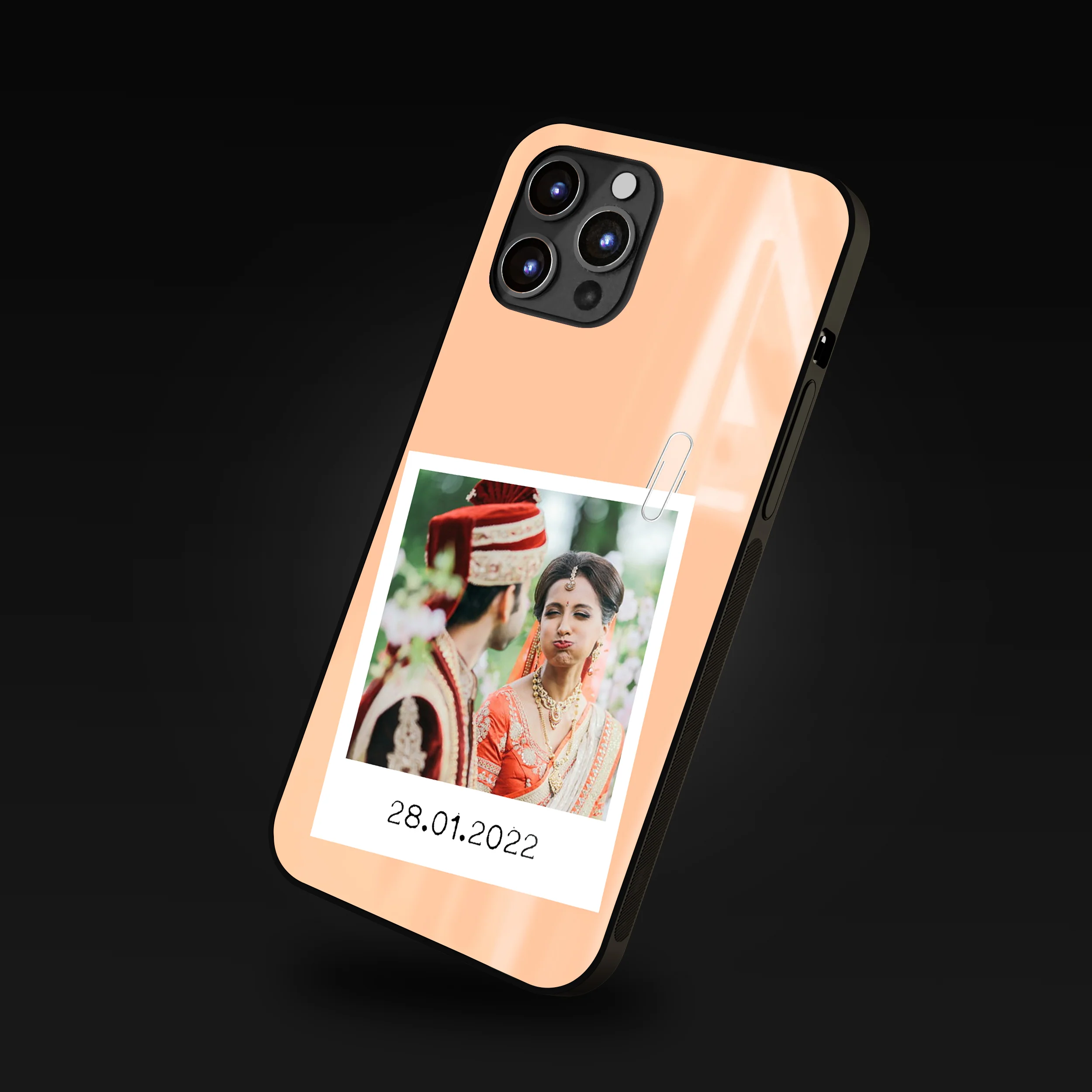 Personalized Photo Phone Glass Case with Customized Year - Image 6