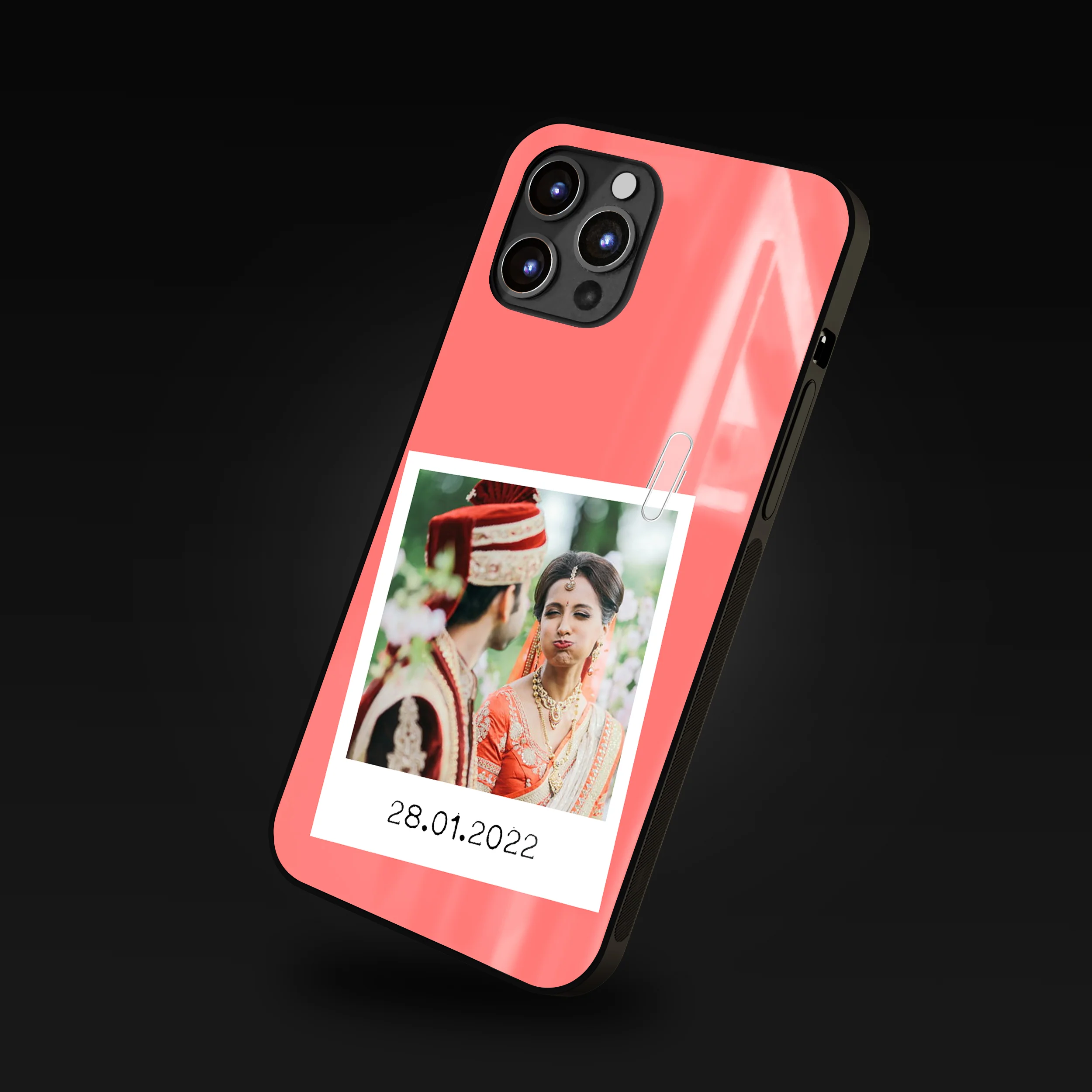 Personalized Photo Phone Glass Case with Customized Year - Image 7