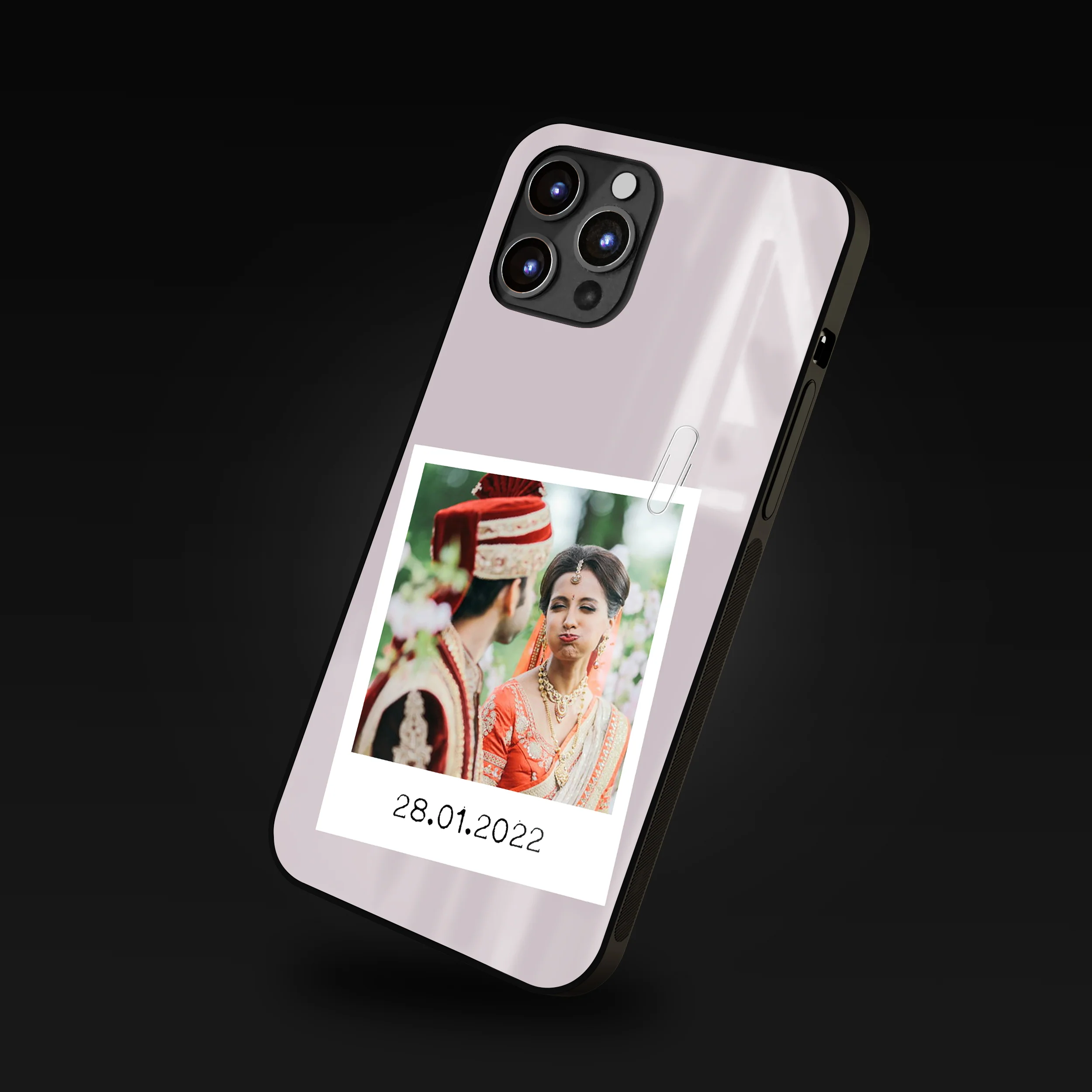 Personalized Photo Phone Glass Case with Customized Year - Image 8