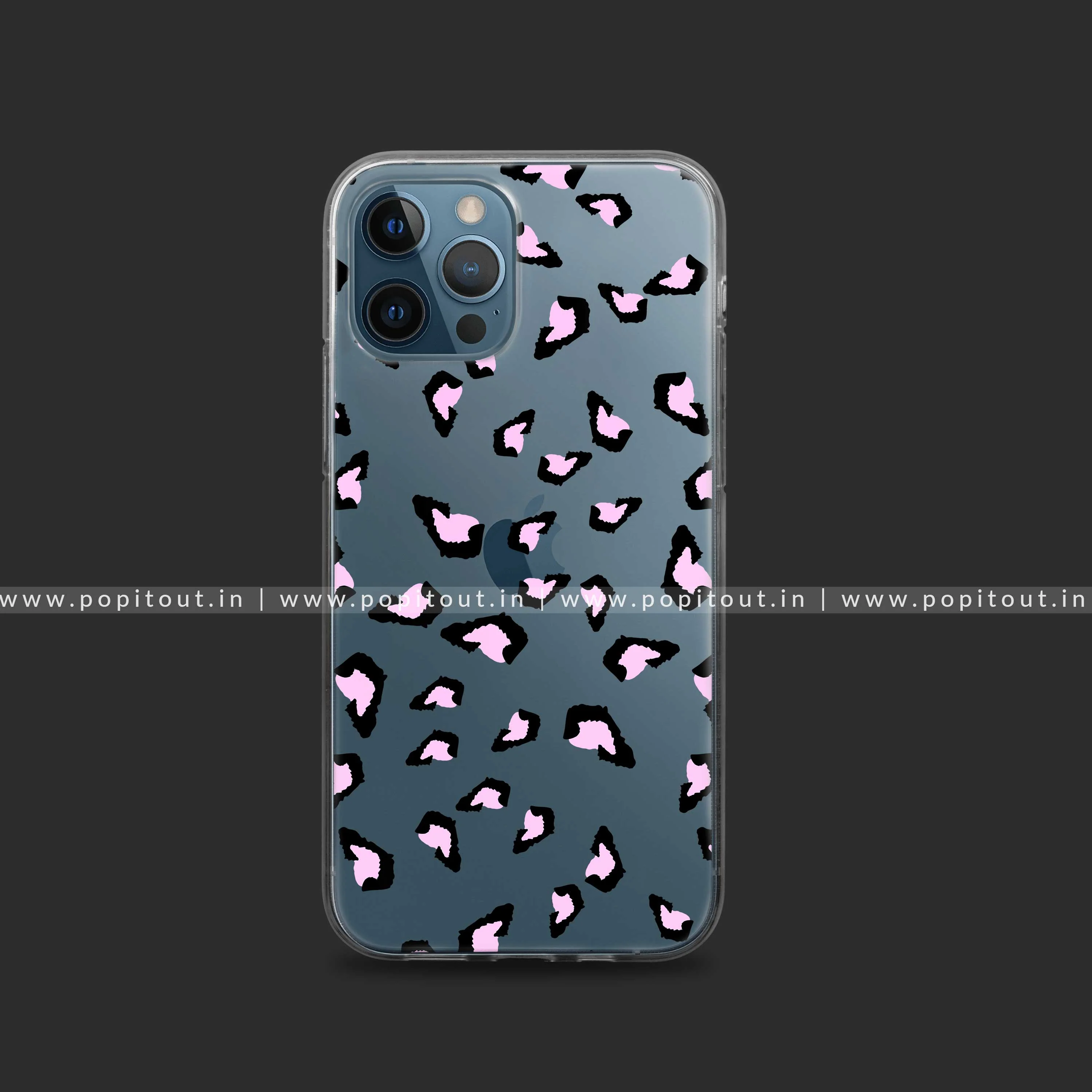 Pink Leopard Silicon Clear Case