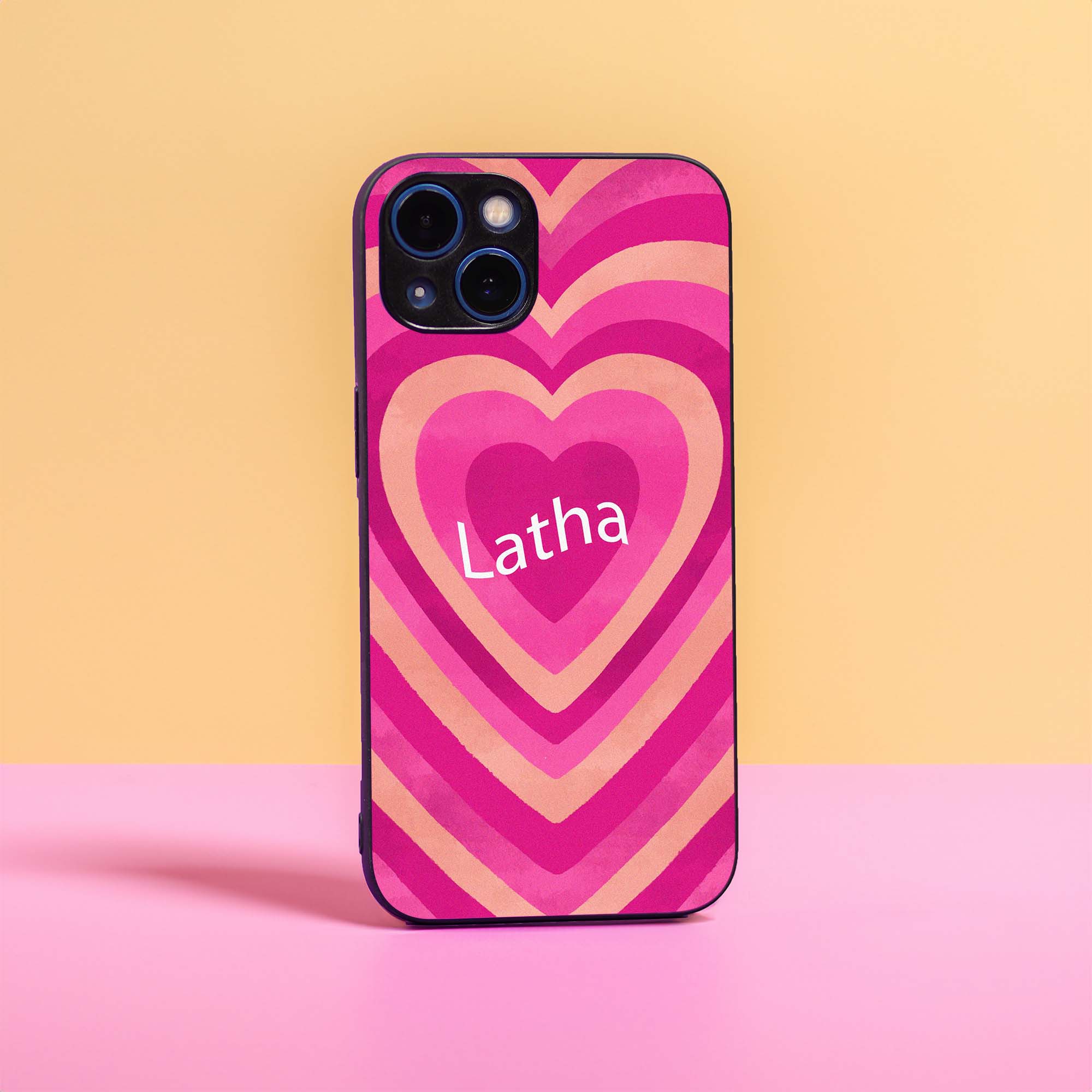 Pink Retro Name Case