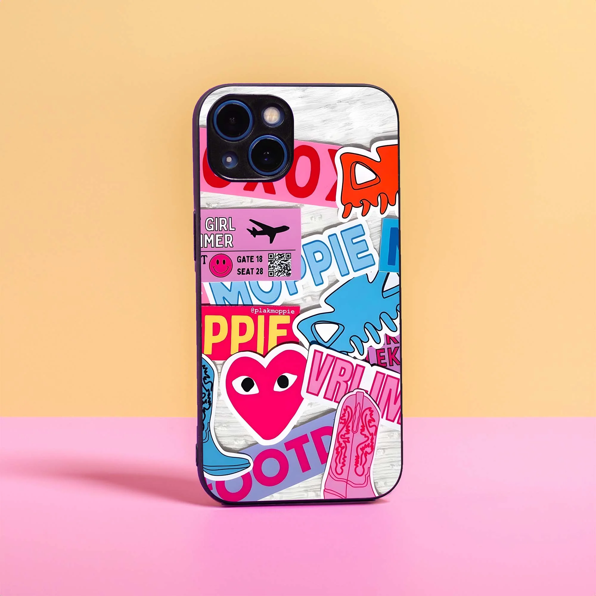 Pinky Stickers Sleek Hybrid Case