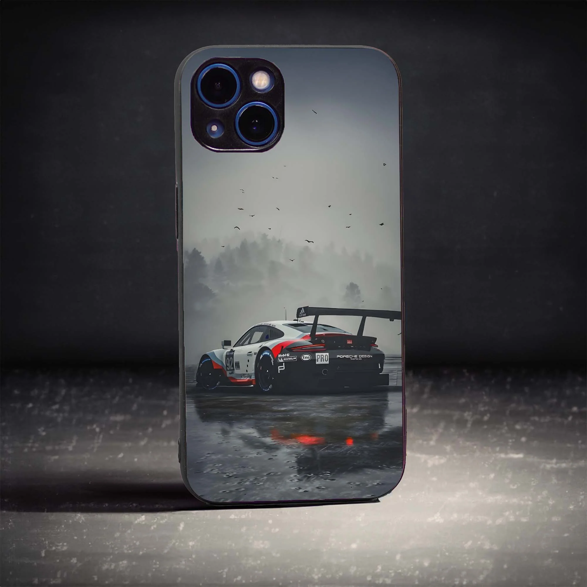 Porshe Dark Knight Glass Case