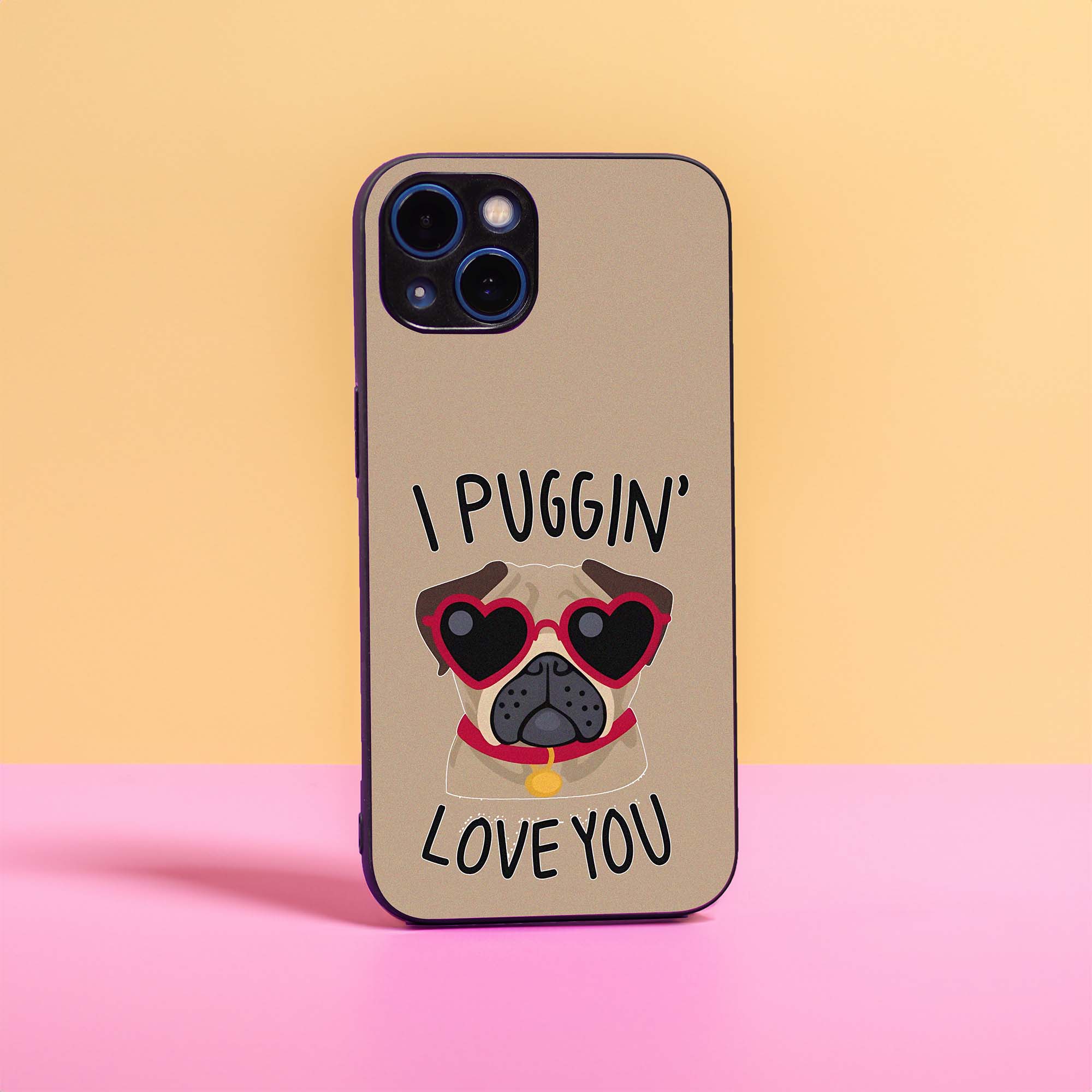Pug Loves you! Sleek Hybrid Case