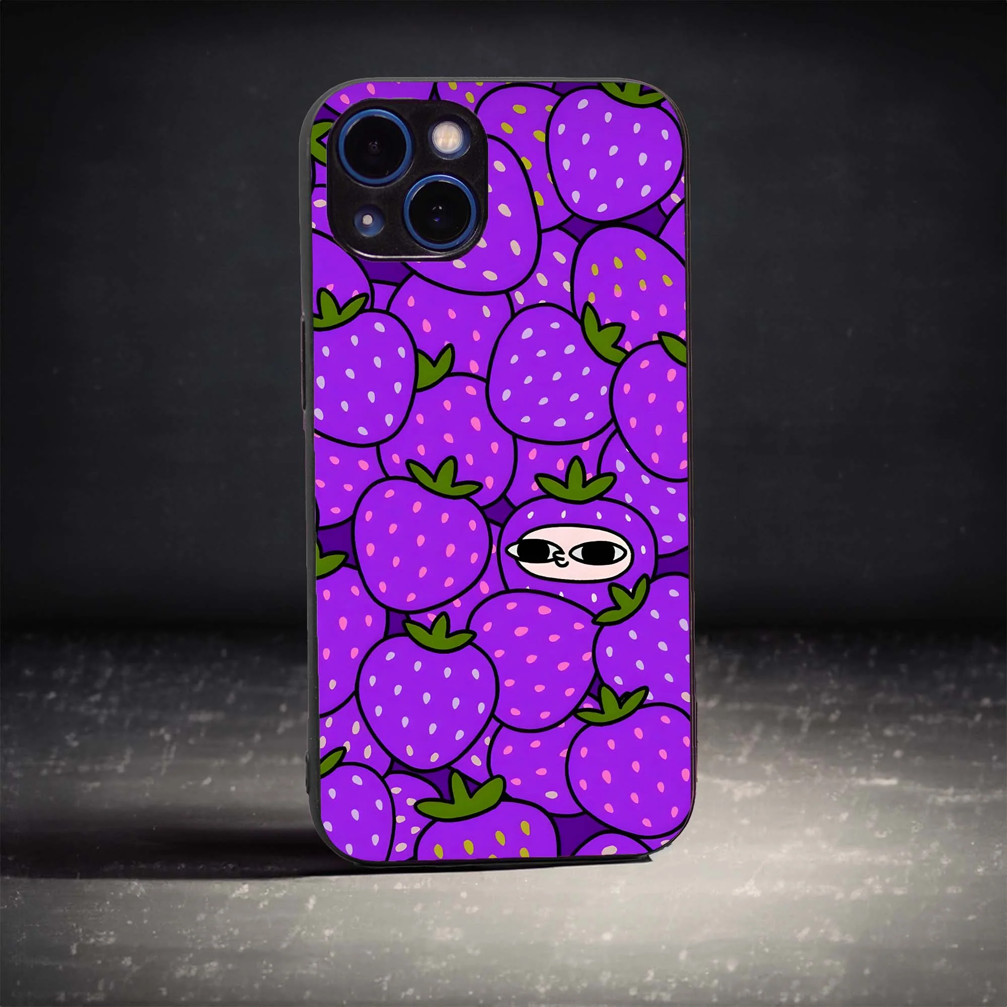 Purple-Berry Glass Case