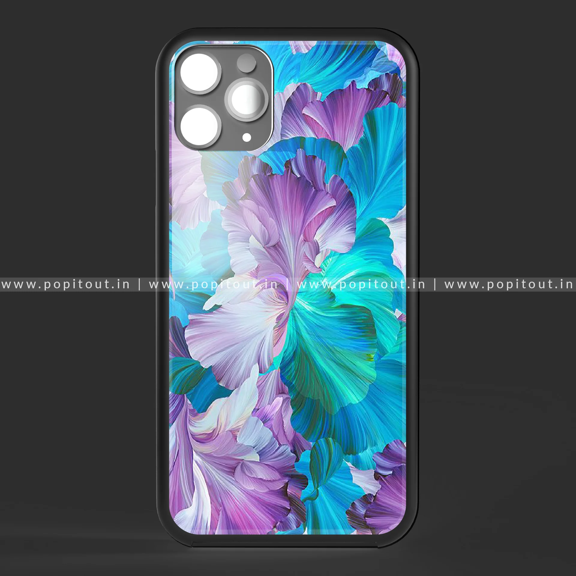 Purple Splash Glass Case