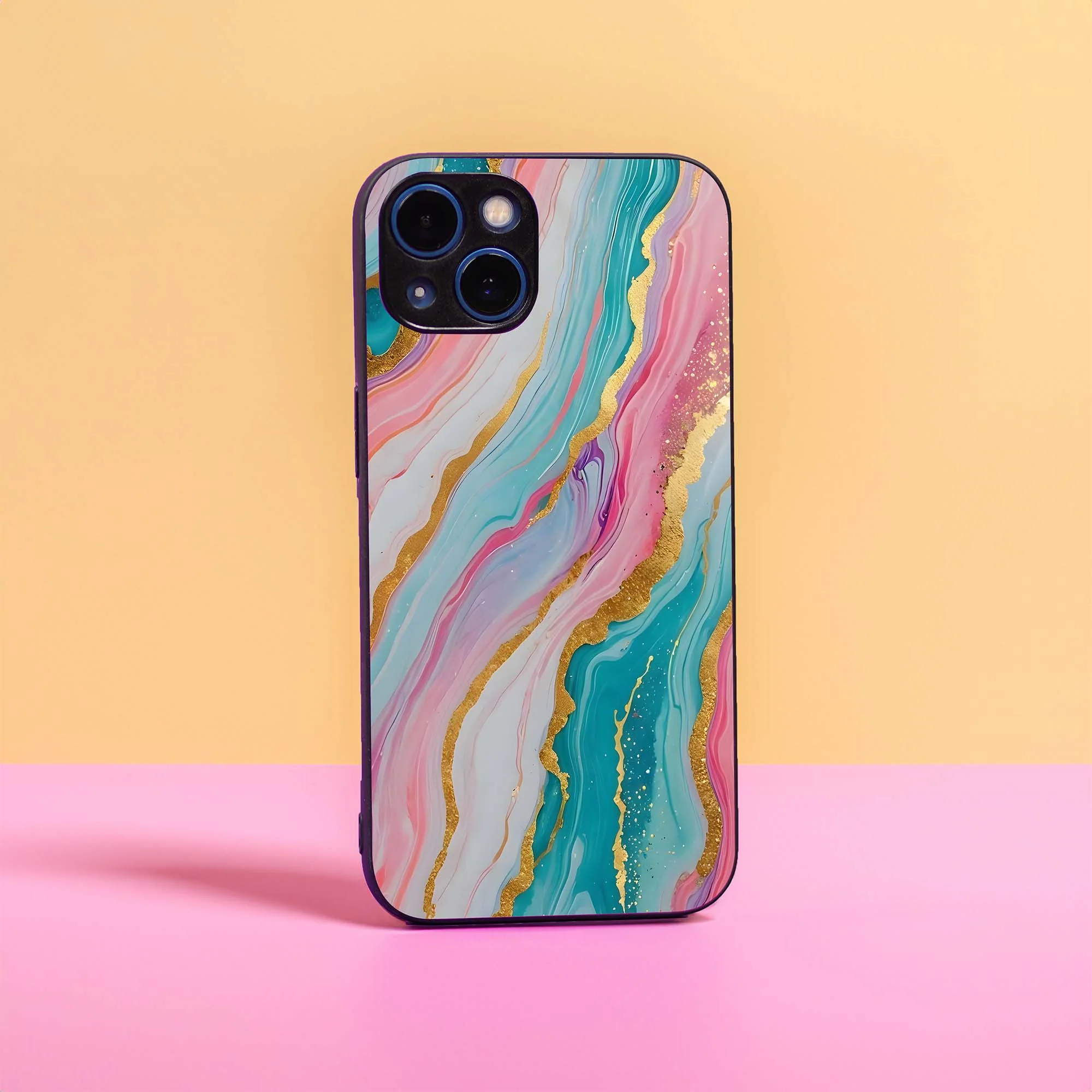 Rich and Vibrant Marble Glass Case