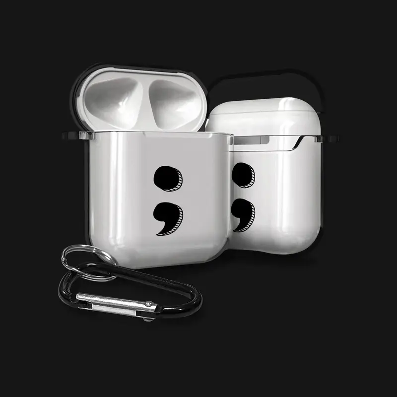 Semicolon; Not End Of The Story Airpods Cases
