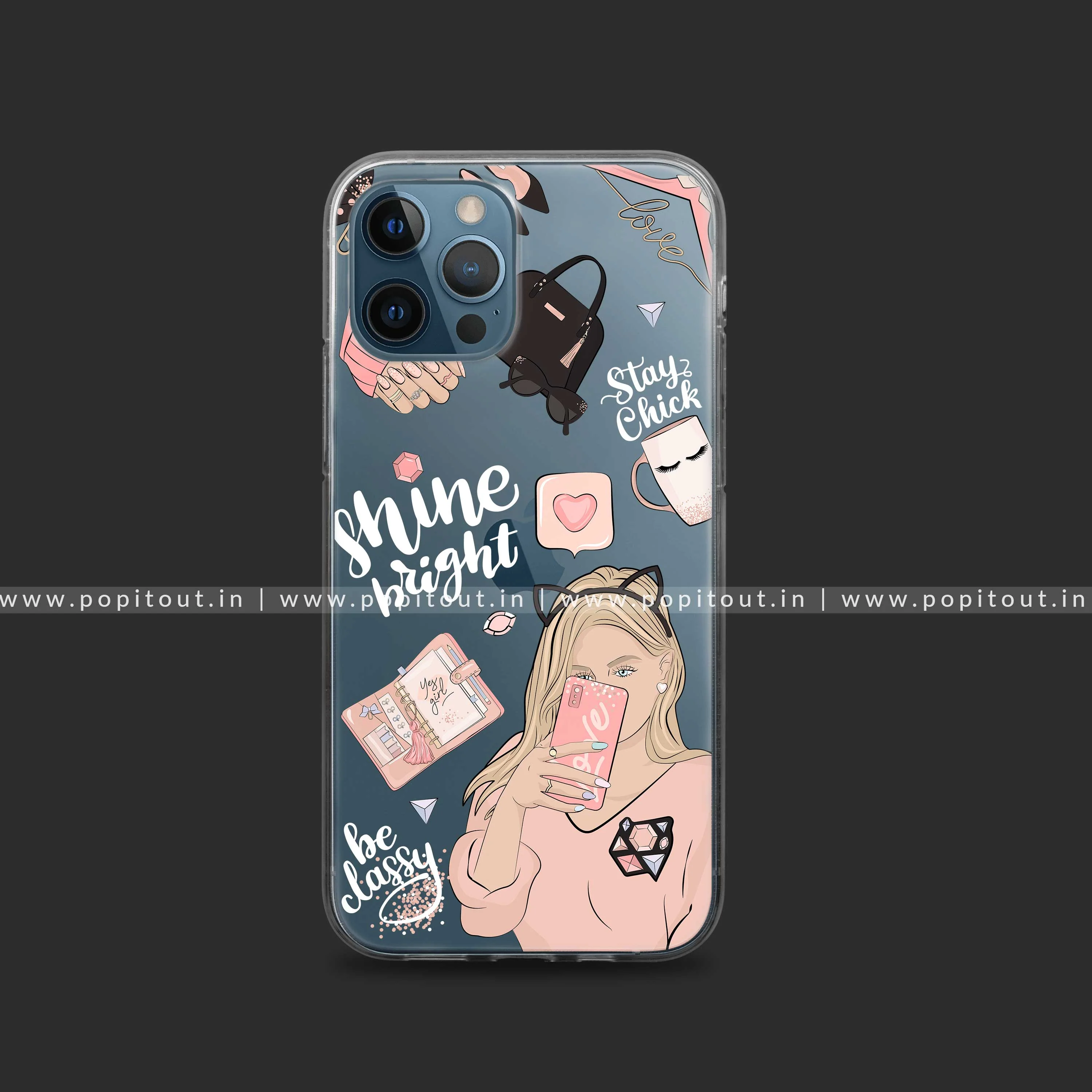 Shine Bright Silicon Clear Case - Image 3