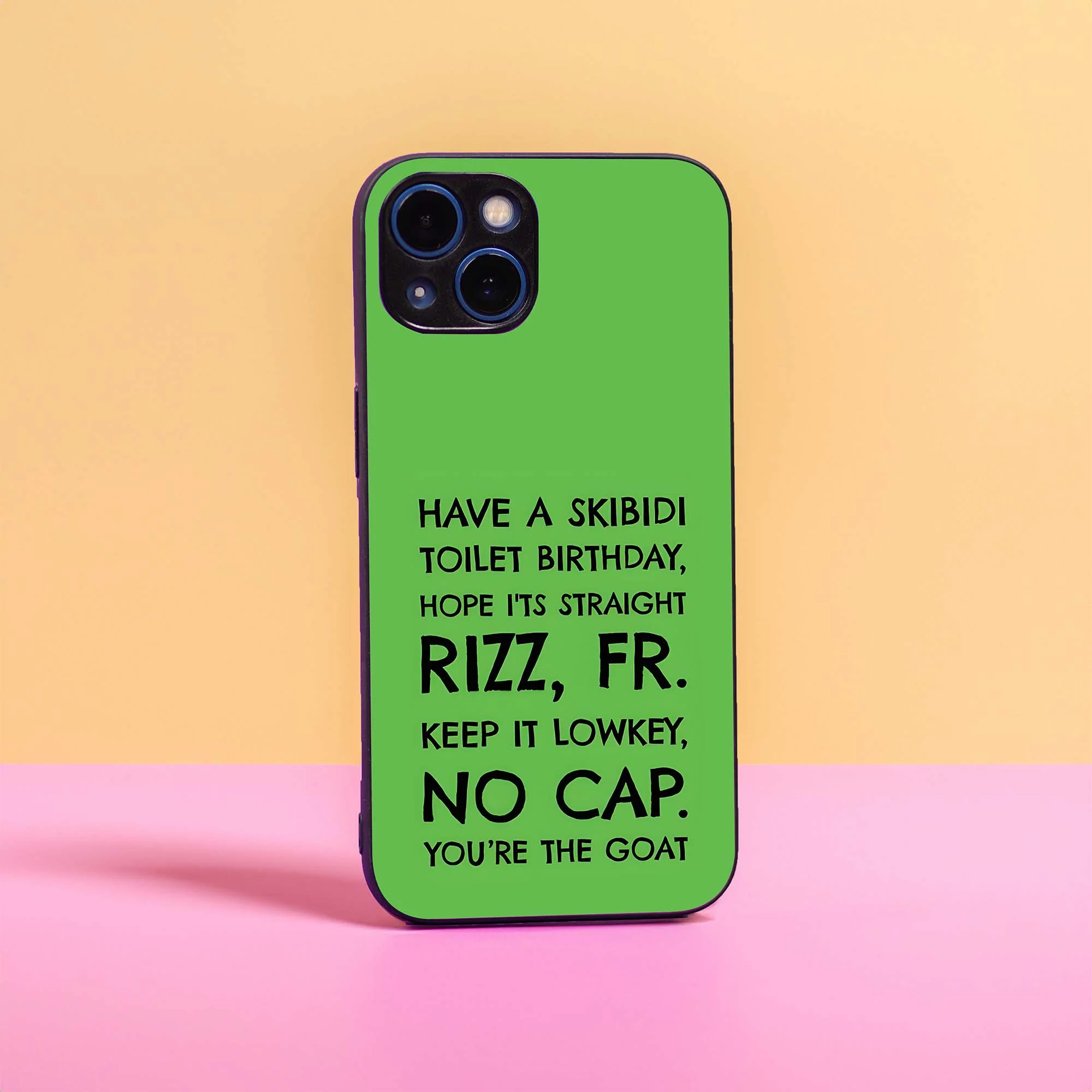 Skibidi Green Glass Case