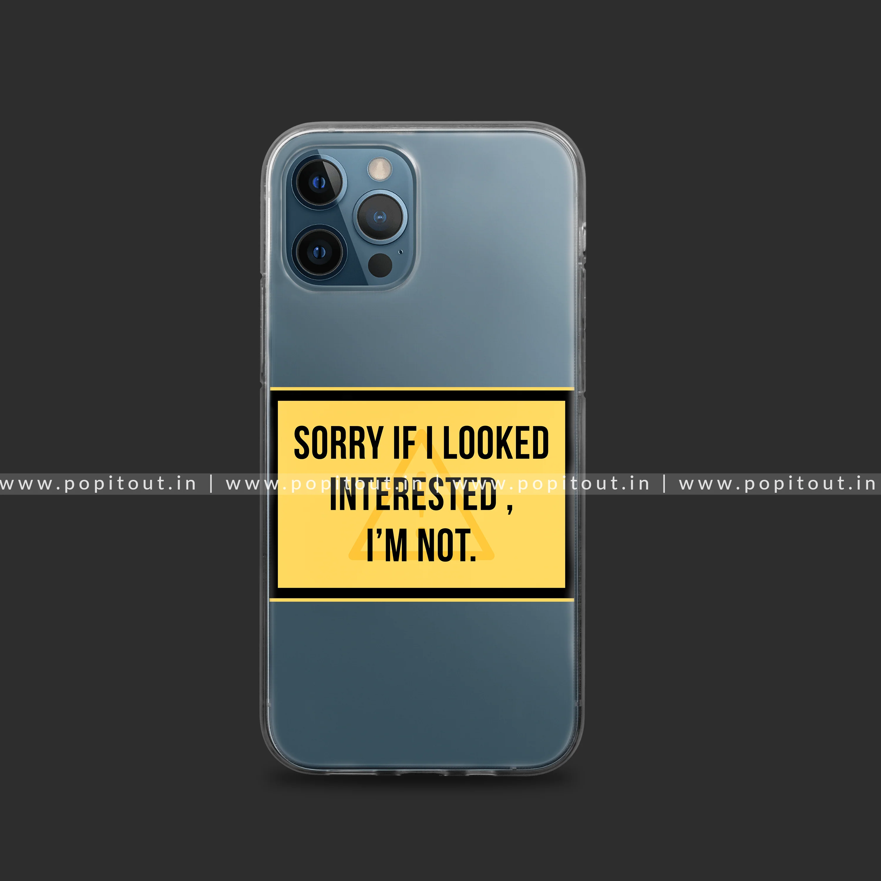 Social Caution Silicon Clear Case - Image 3