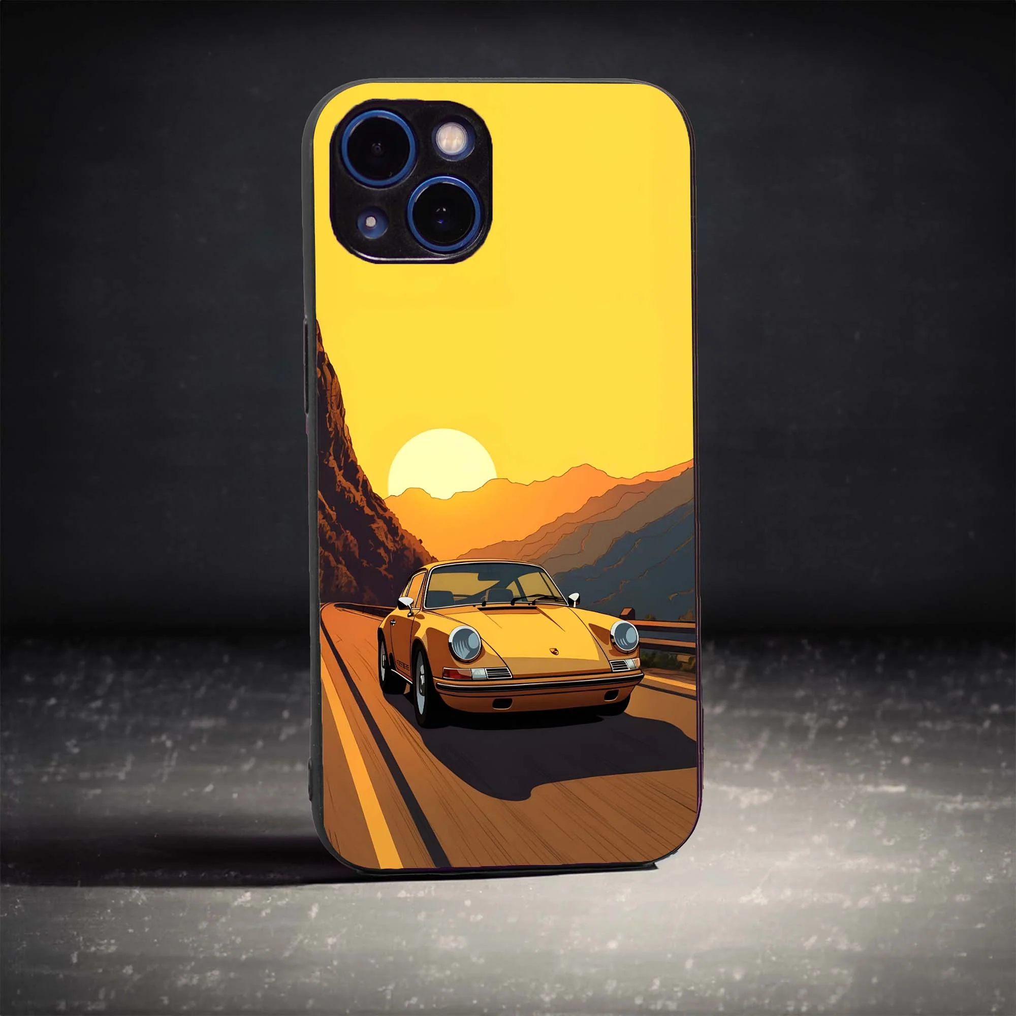 Sun Set Porshe Glass Case