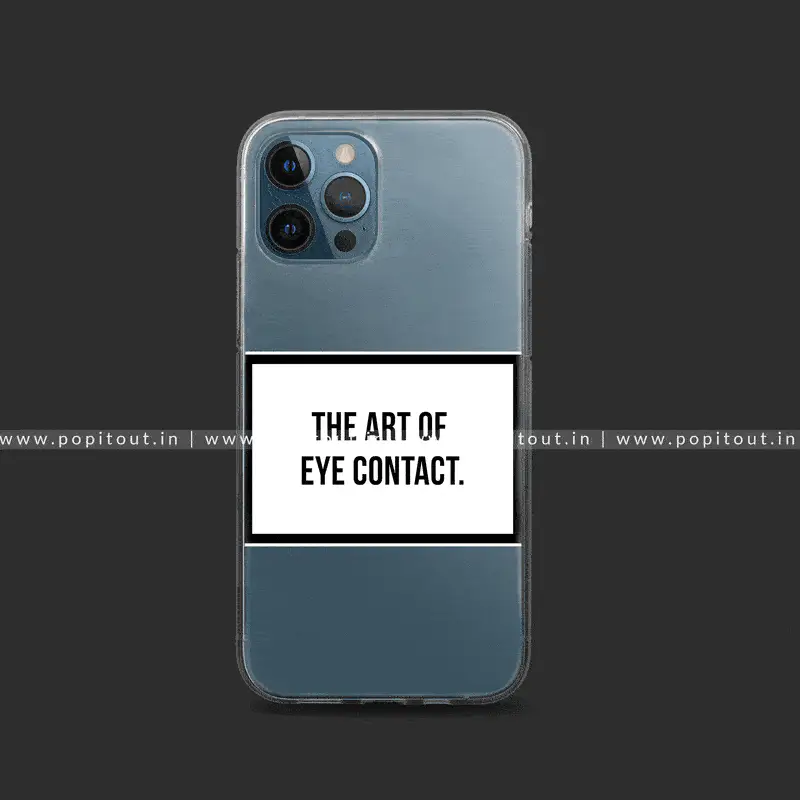 The Art Of Eye Contact Silicon Clear Case