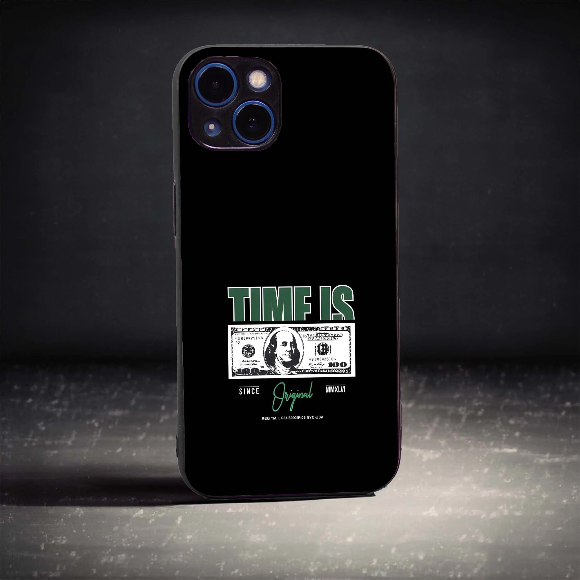 Time is Money Glass Case