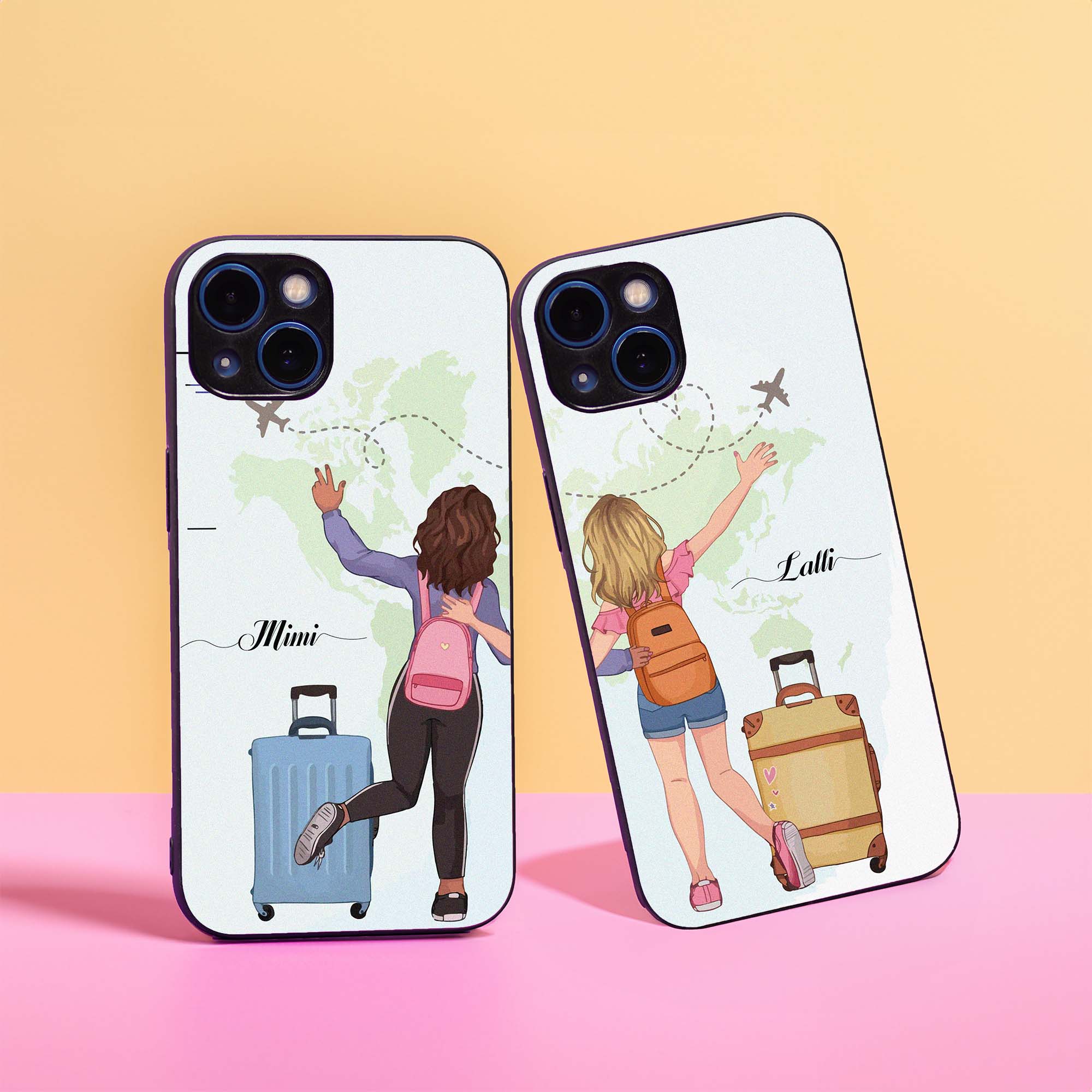 Travel The World Together BFF Case