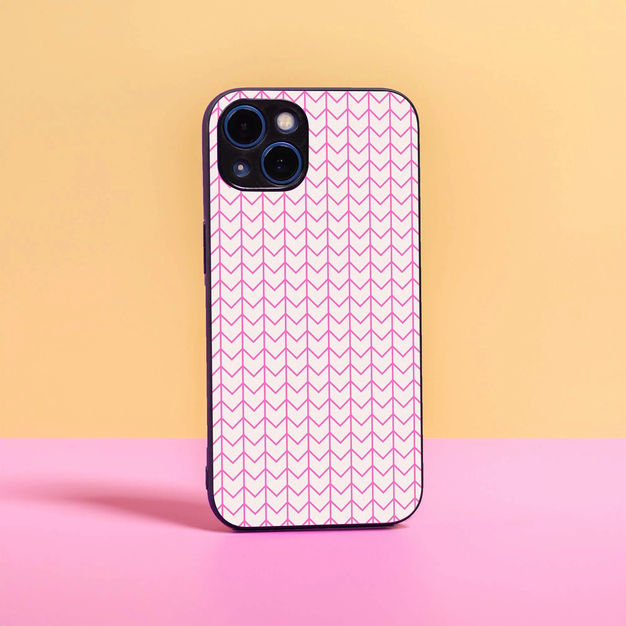 White and Pink Illusion Sleek Hybrid Case