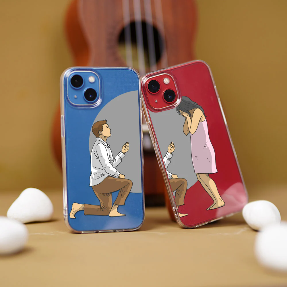 Will You Marry Me Silicon Couple Case