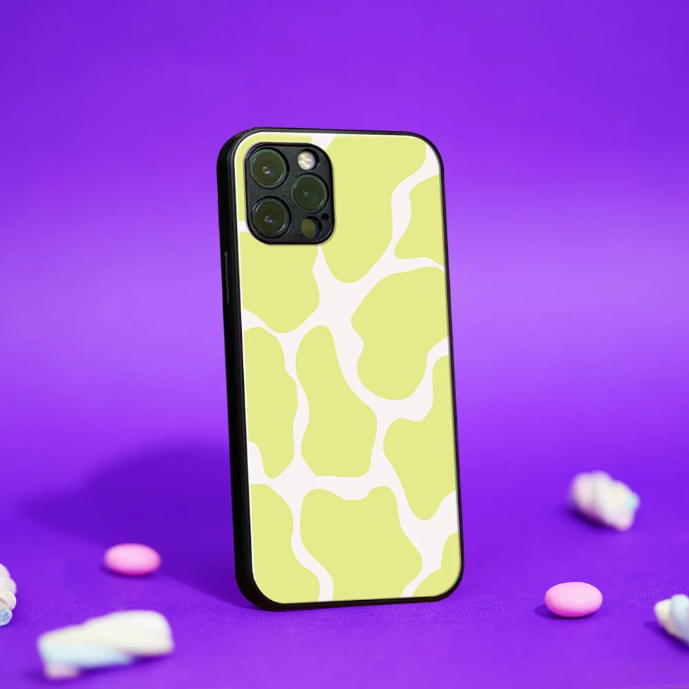 Y2K Cow Print Glass case - Image 4
