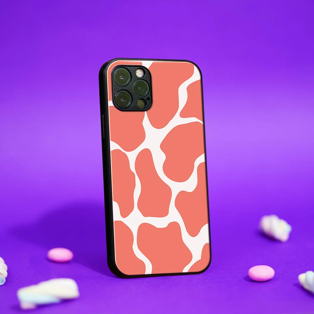 Y2K Cow Print Glass case - Image 7