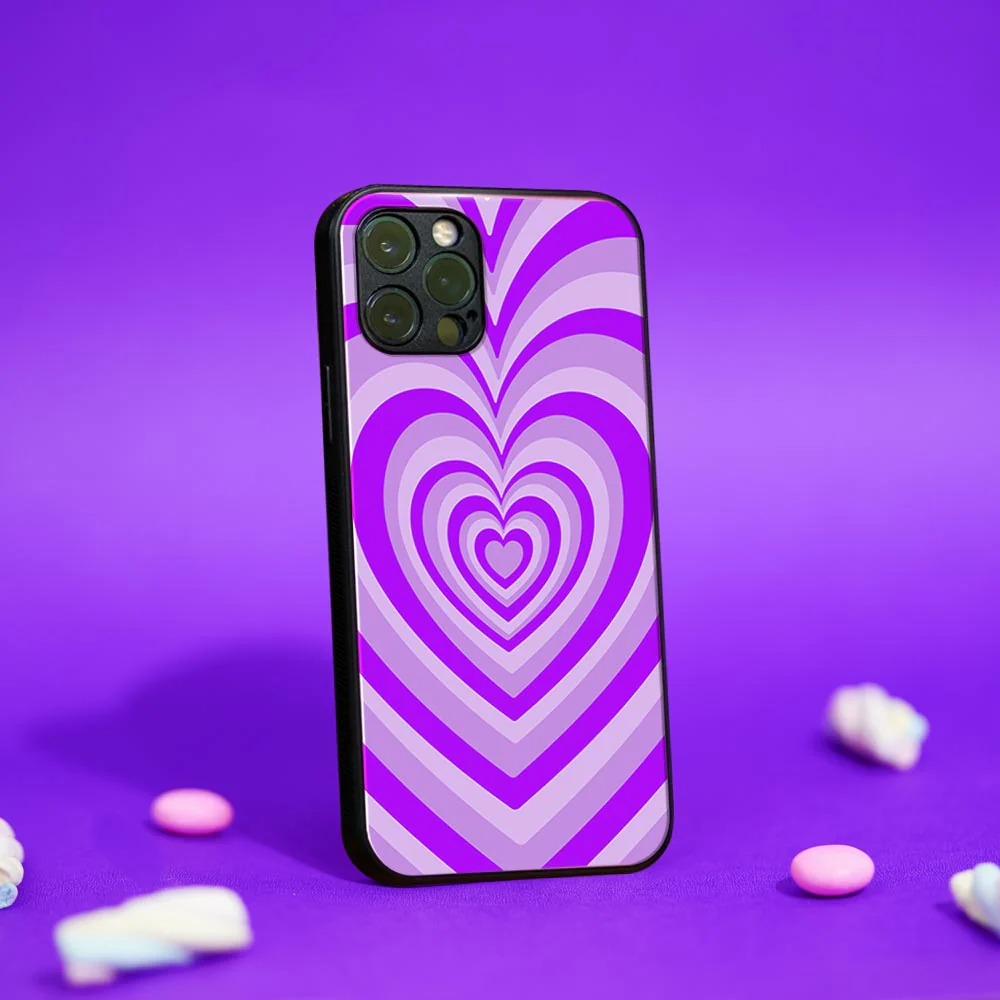 Y2K Hearts Glass case - Image 5