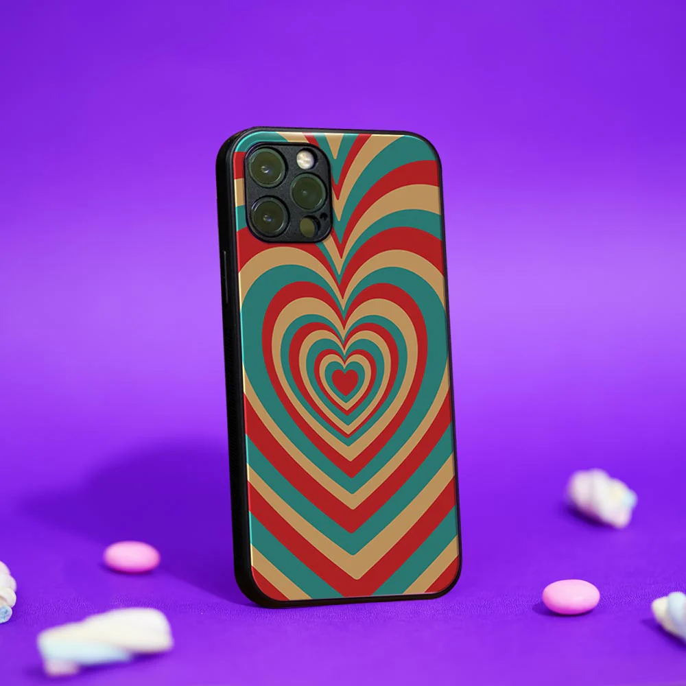 Y2K Hearts Glass case - Image 6