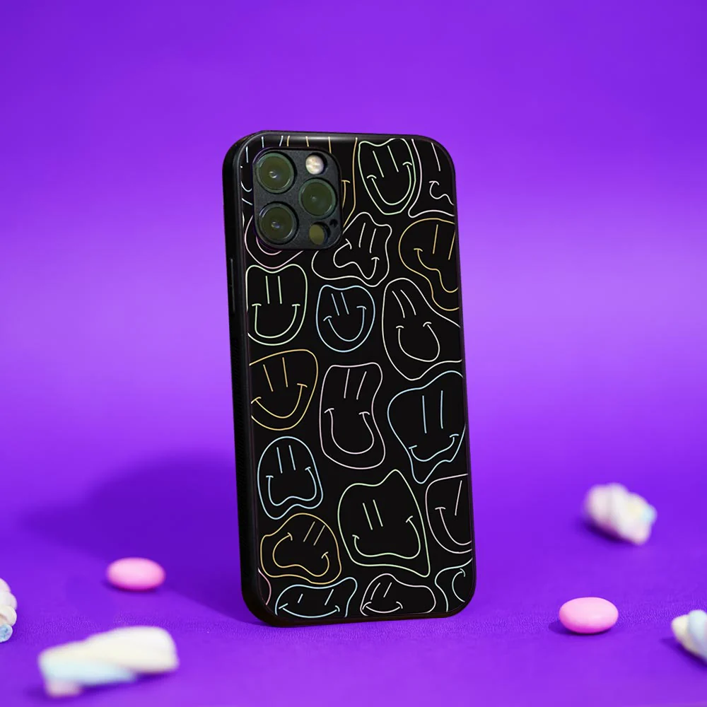 Y2K Smiley Glass case