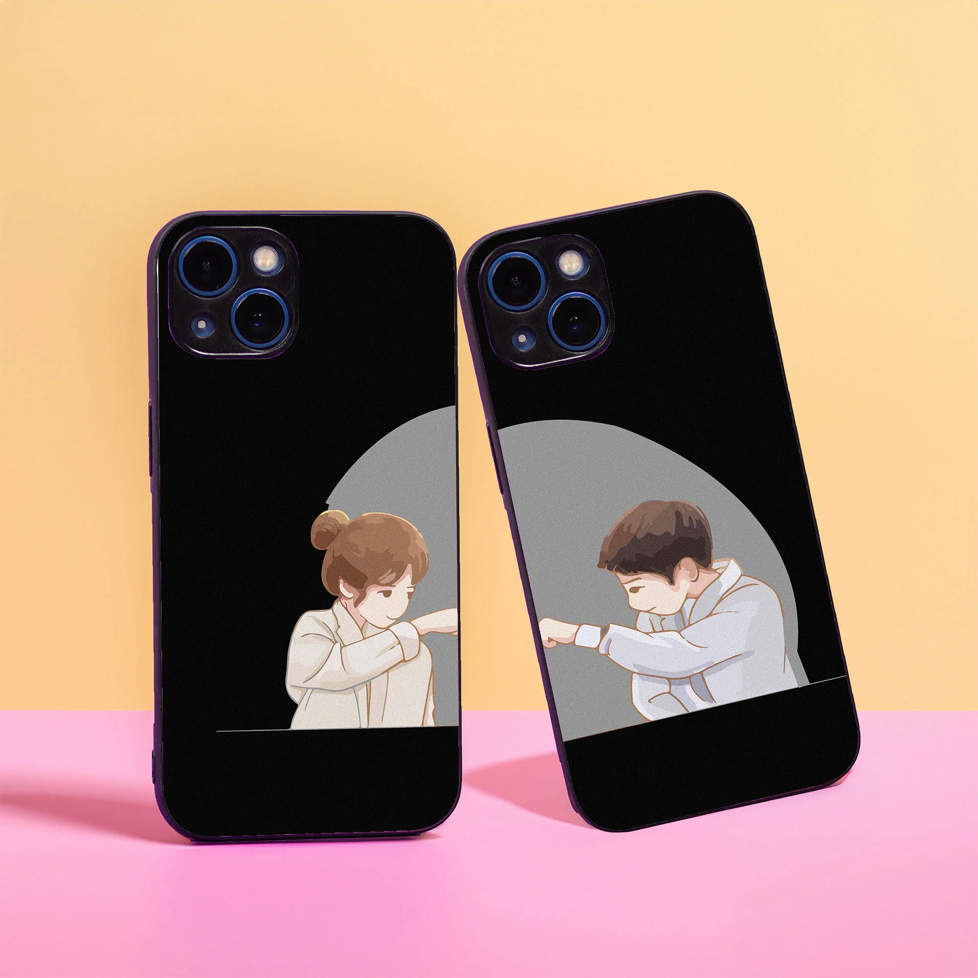 You Complete me Couple Case Black Edition
