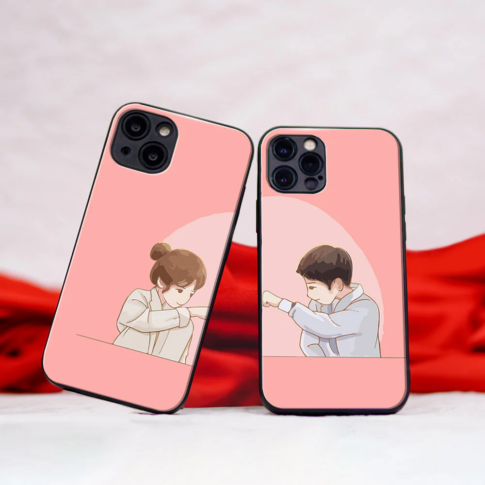 You Complete Me Couple Glass Case