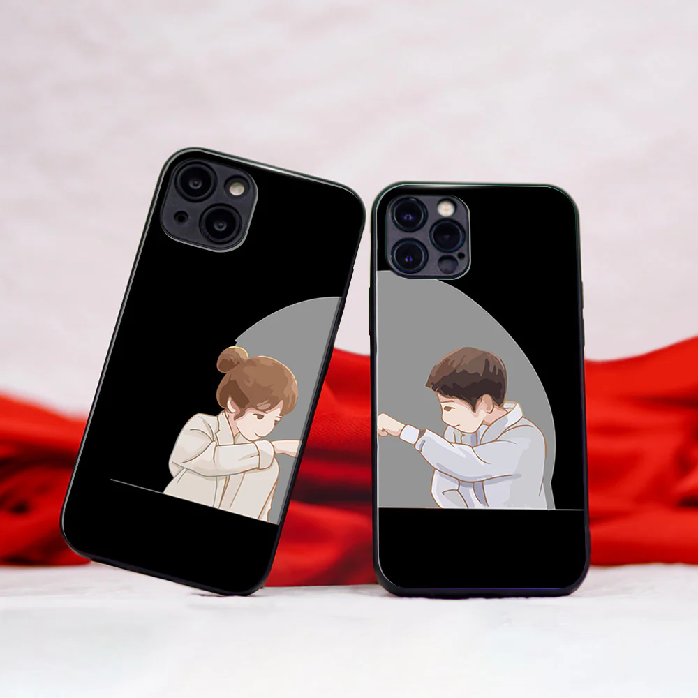 You Complete Me Couple Glass Case - Image 2