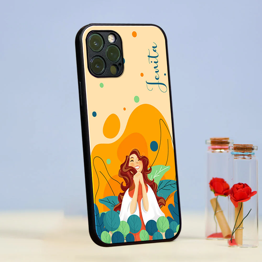 Zealous Girl Name Glass Case